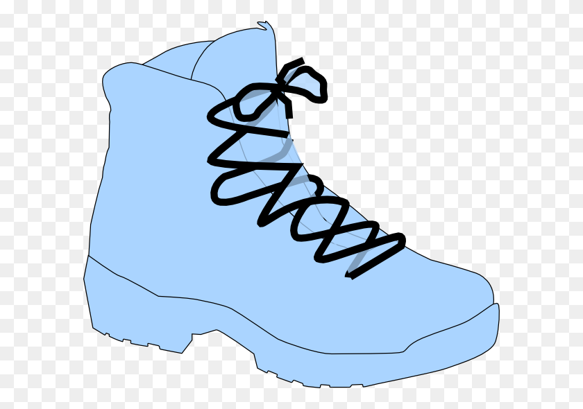 600x530 Light Blue Boot Png, Clip Art For Web - Outdoor Clipart