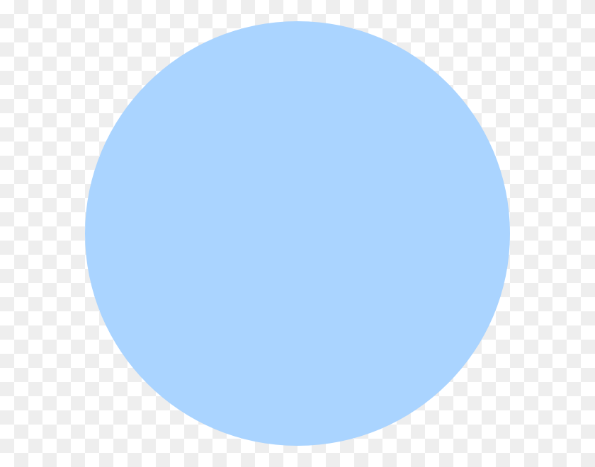 600x600 Голубой Круг Клипарт - Светлый Круг Png