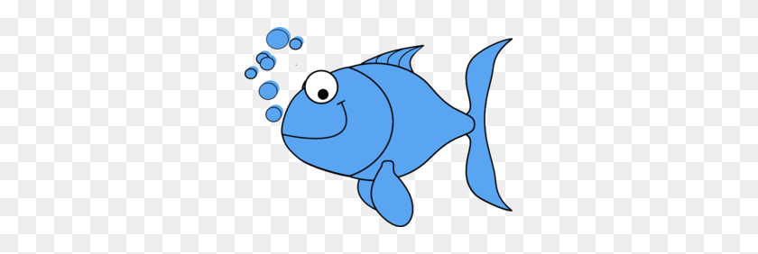 297x222 Light Blue Fish Clip Art - One Fish Two Fish Clip Art
