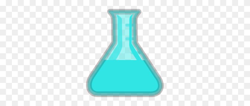 261x298 Light Blue Flask Lab Clip Art - Laboratory Equipment Clipart