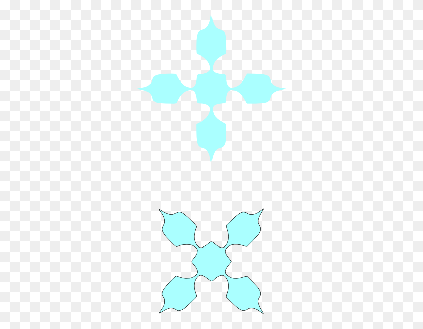 294x594 Light Blue Flower Png, Clip Art For Web - Blue Flower Clipart