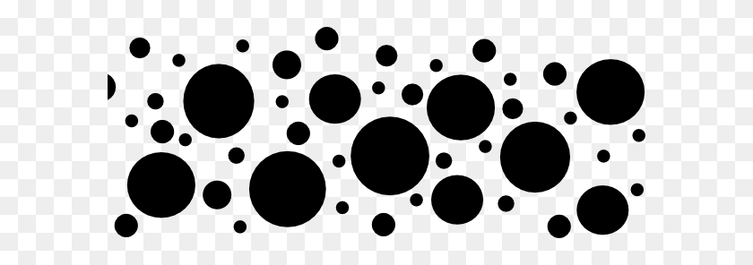 600x236 Light Blue Polka Dots Clip Art - Polka Dot PNG