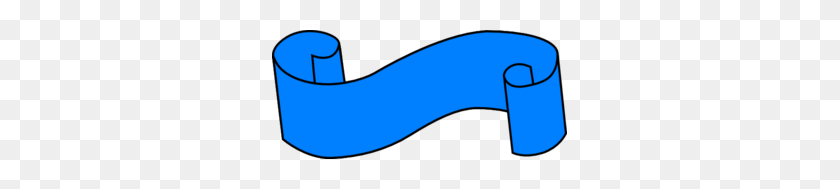 295x129 Light Blue Ribbon Clip Art - Blue Ribbon PNG