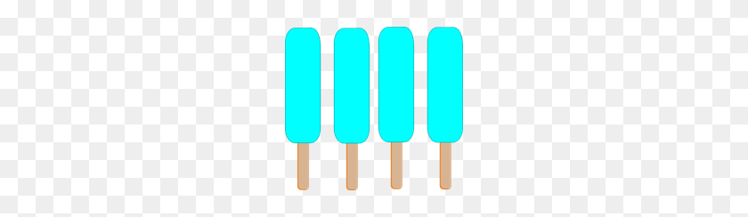 200x184 Light Blue Single Popsicle Png, Clip Art For Web - Popsicle Clipart Black And White