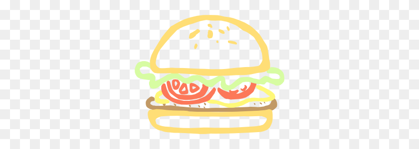 300x240 Light Bright Burger Burgers Burgers, Clip Art - Burger Bun Clipart