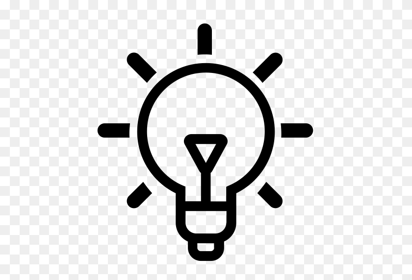 512x512 Light Bulb, Bulb Light, Idea Icon With Png And Vector Format - Lightbulb Icon PNG