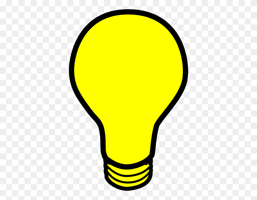 390x592 Light Bulb Clip Art - Lightbulb Clipart PNG