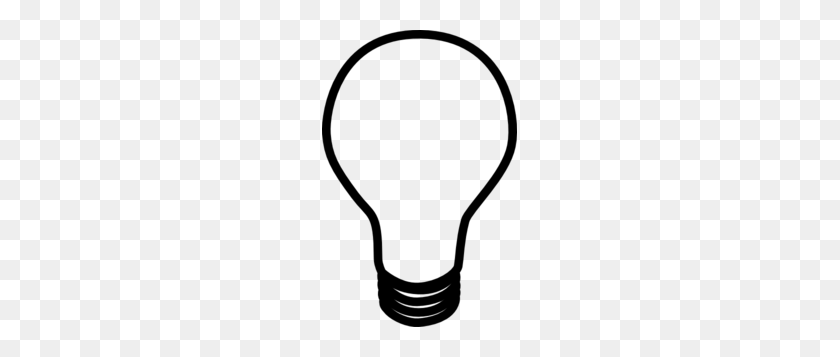 195x297 Light Bulb Clip Art Black And White Idea - Lightbulb Idea Clipart