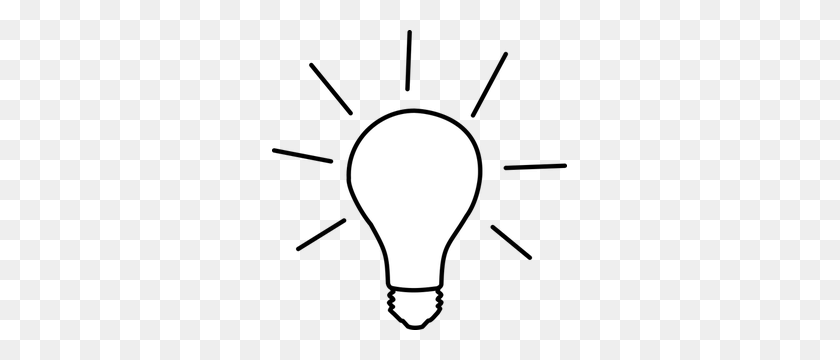 295x300 Light Bulb Clip Art Image Free - Reminder Clipart Black And White