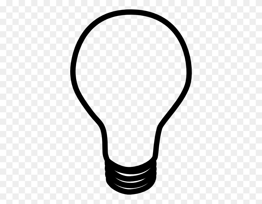 390x594 Light Bulb Clip Art Lightbulb Acoloring - Light Bulb Idea Clipart