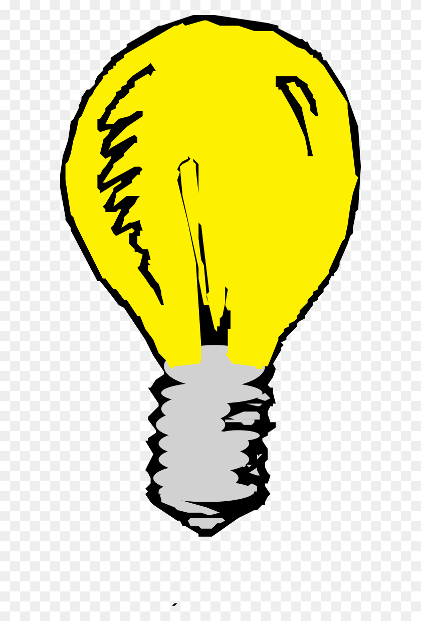 600x1179 Light Bulb Clipart - Football Clipart