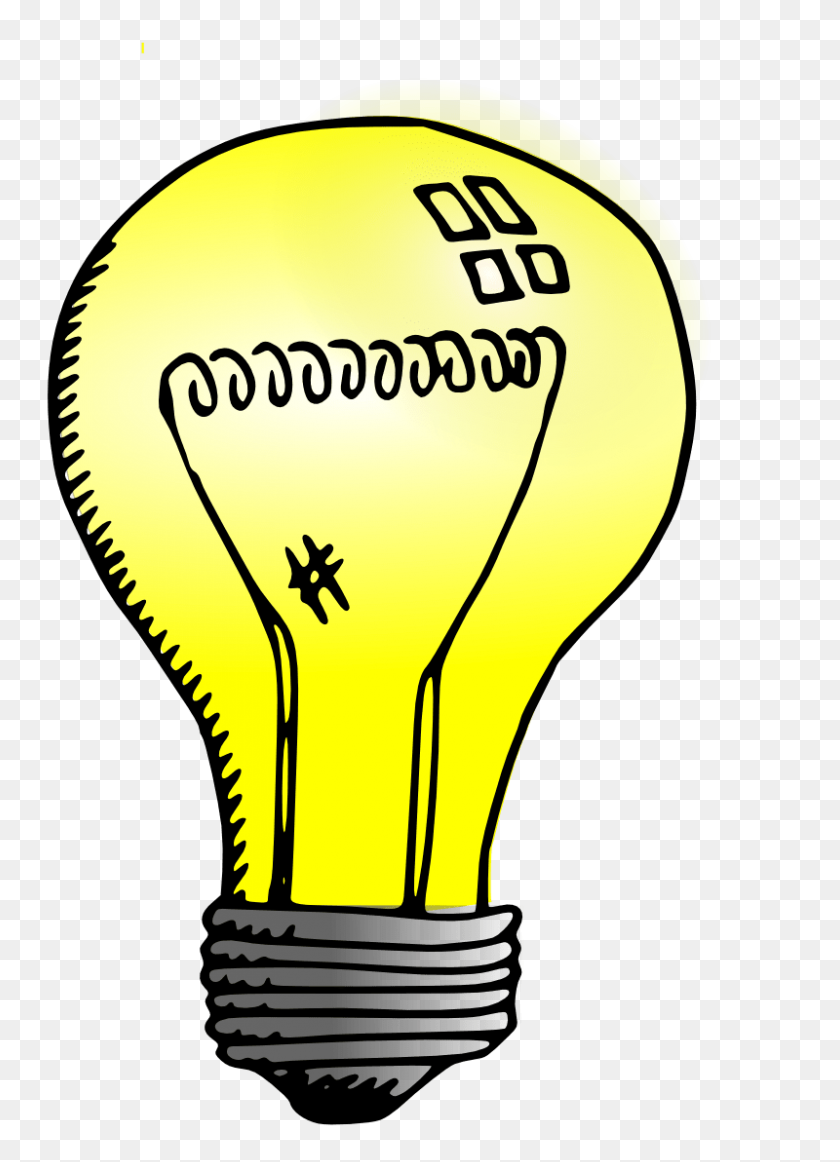 800x1131 Light Bulb Drawing Transparent Png - Yellow Light PNG