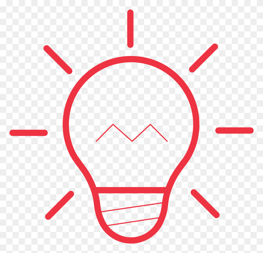 2188x2097 Light Bulb Icon - Red Light PNG