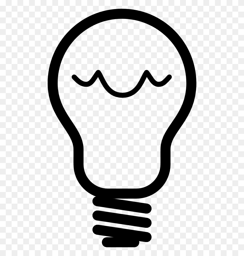 512x820 Light Bulb Icon Clipart, Vector Clip Art Online, Royalty Free - Light Clipart Black And White