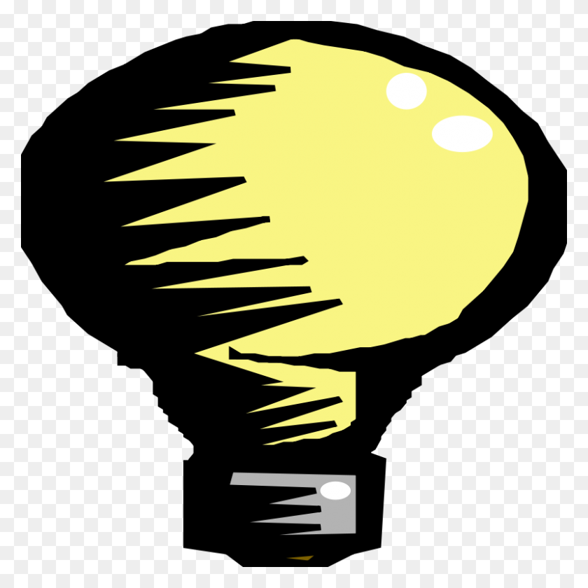 800x800 Light Bulb Icon Clipart, Vector Clip Art Online, Royalty Free - Lightbulb Clipart