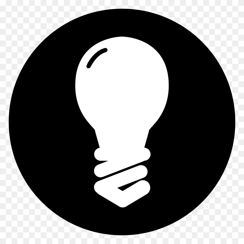 2400x2400 Light Bulb Icon Icons Png - White Light PNG