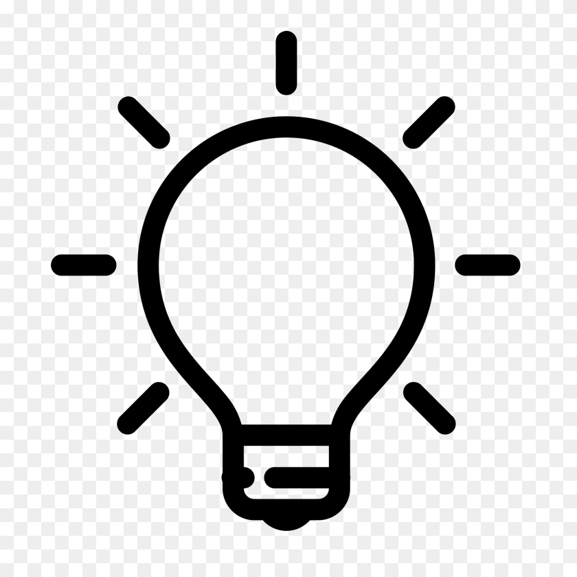 1600x1600 Light Bulb Icon Png - Dreads Clipart