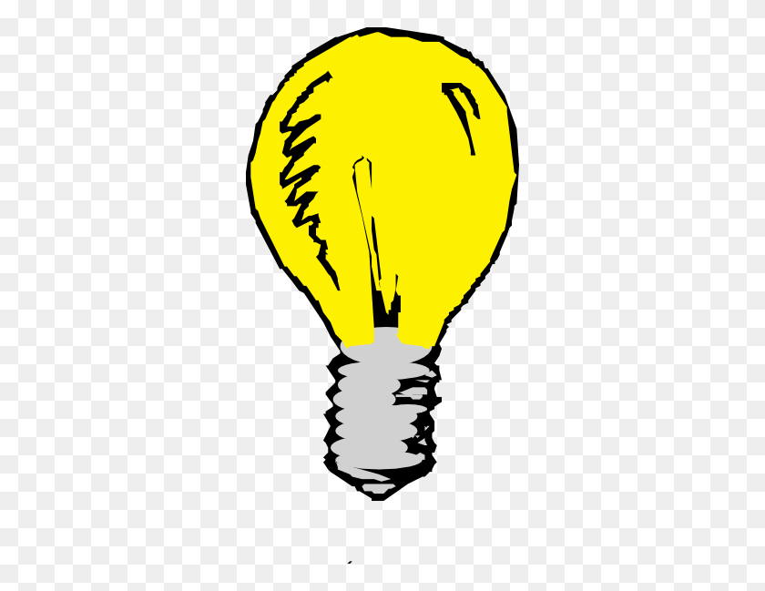 300x589 Bombilla De Luz Imágenes Prediseñadas De Idea - Clipart De Luz