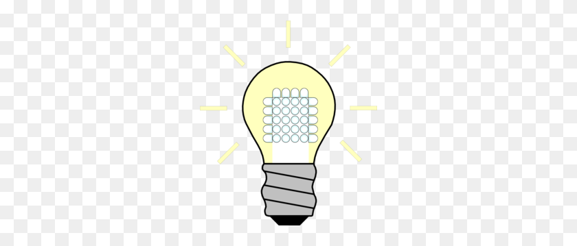 258x299 Light Bulb Led On Clip Art - Light Clipart