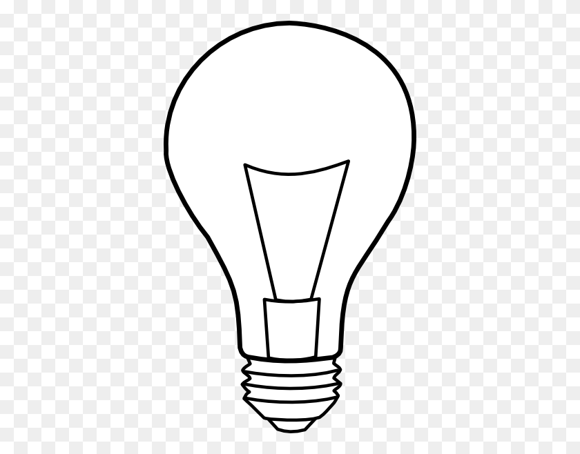 366x598 Light Bulb Outline Clip Art - Lightbulb Clipart