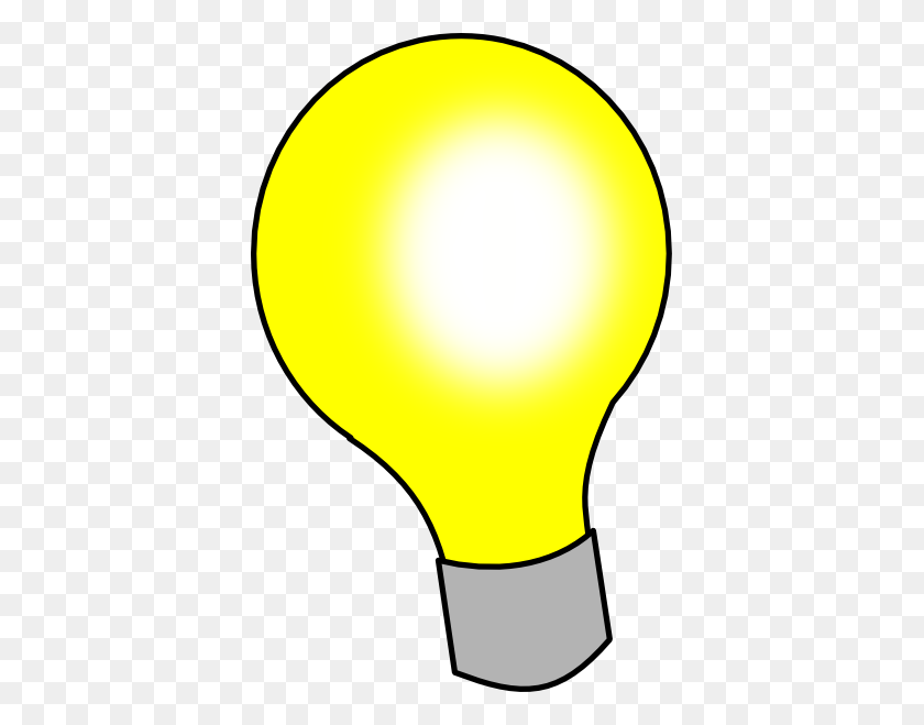 384x599 Light Bulb Png, Clip Art For Web - Lightbulb Clipart Transparent