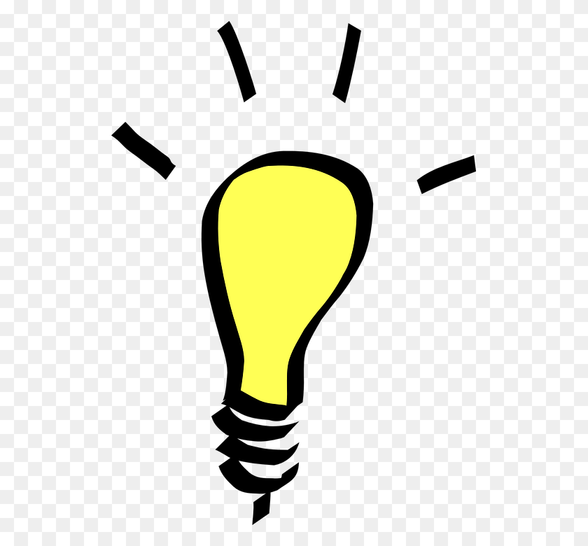 521x720 Light, Bulb, Yellow, Idea, Electricity, Epiphany, Think - Yellow Light PNG