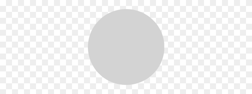 256x256 Значок Светло-Серый Круг - Светлый Круг Png