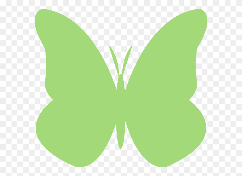 600x550 Светло-Зеленая Бабочка Png Картинки Для Интернета - Бабочка Чистый Клипарт
