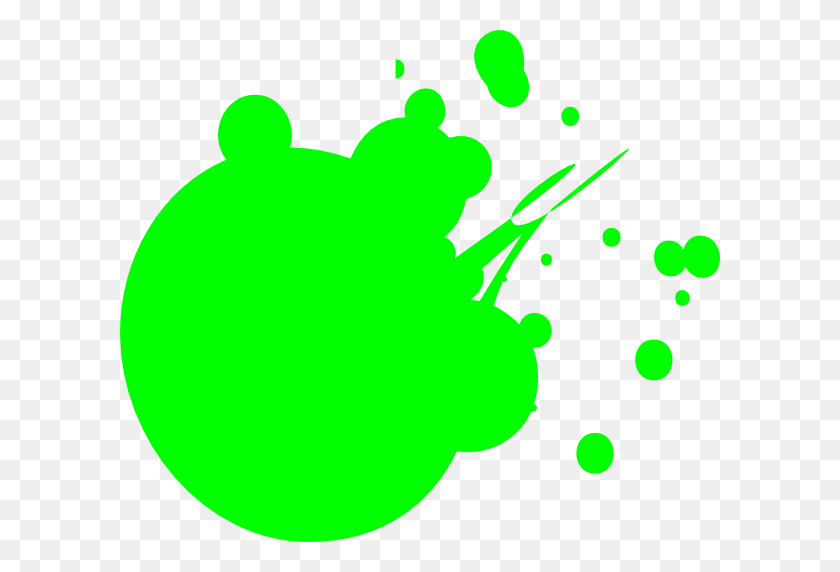600x512 Light Green Dot Splat Clip Art - Green Dot PNG