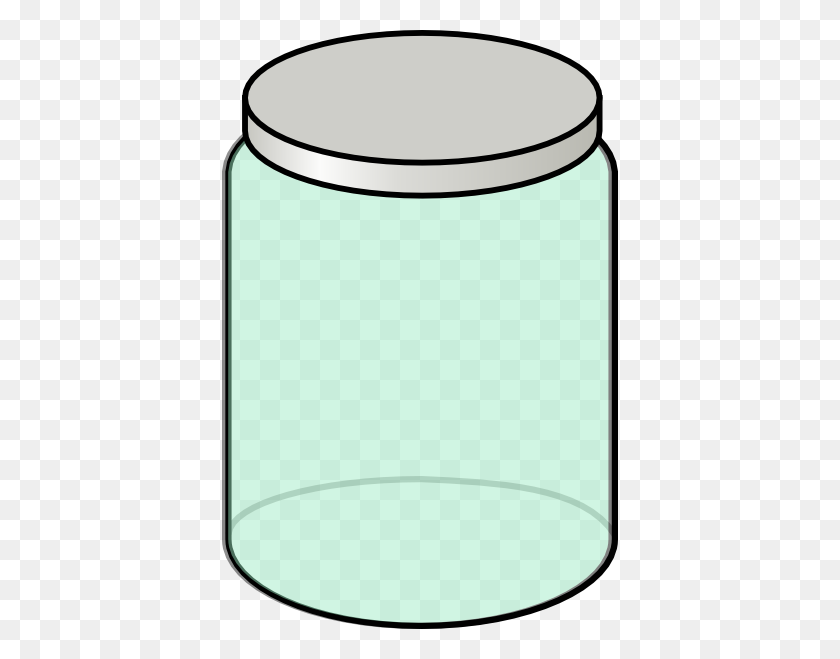 396x599 Light Green Jar Clip Art - Glass Jar Clipart