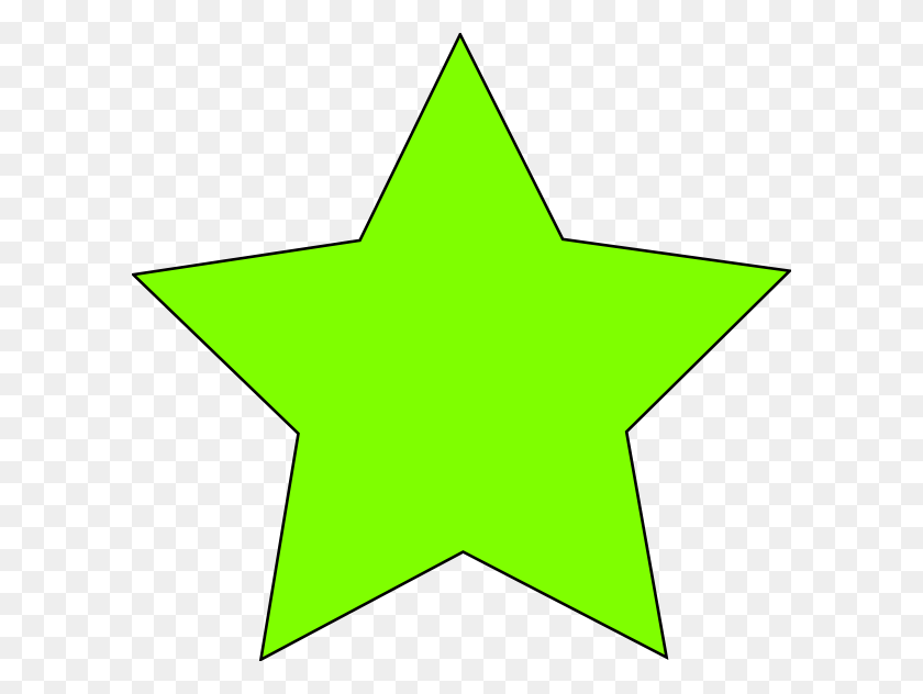 600x572 Светло-Зеленая Звезда Картинки - Зеленая Звезда Клипарт