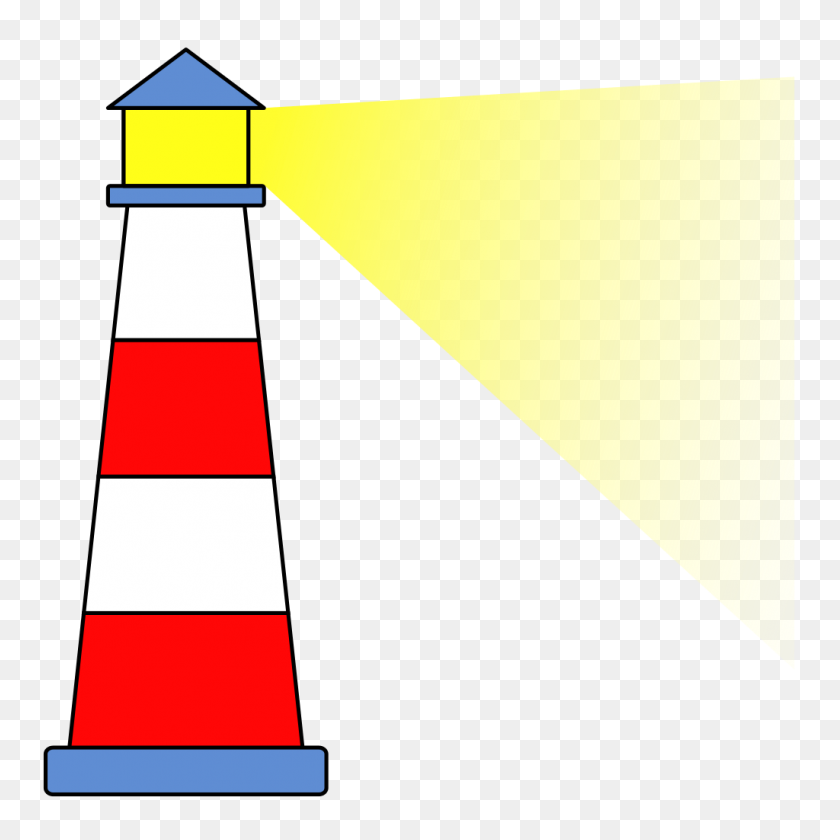 1024x1024 Light House Clip Art - Red Light Clipart