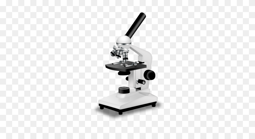 400x400 Световая Микроскопия Клипарт Прозрачный - Микроскоп Черно-Белый Клипарт