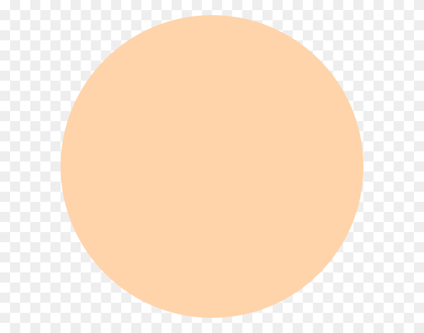 600x600 Light Orange Circle Clip Art - Light Circle PNG