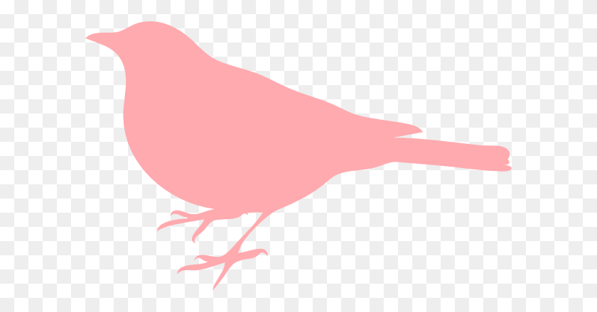 600x380 Светло-Розовая Птица Клипарт - Ранняя Птица Клипарт