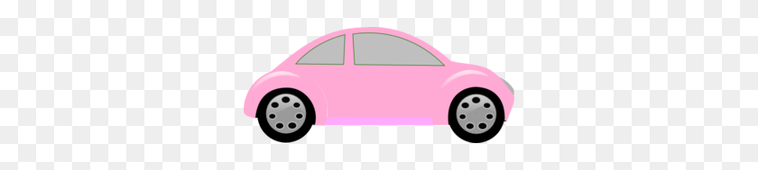 300x129 Light Pink Car Clip Art - Clipart Car PNG
