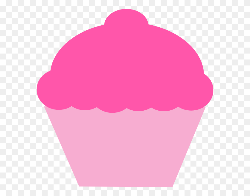 Light Pink Cupcake Clipart - Pink Cupcake Clipart