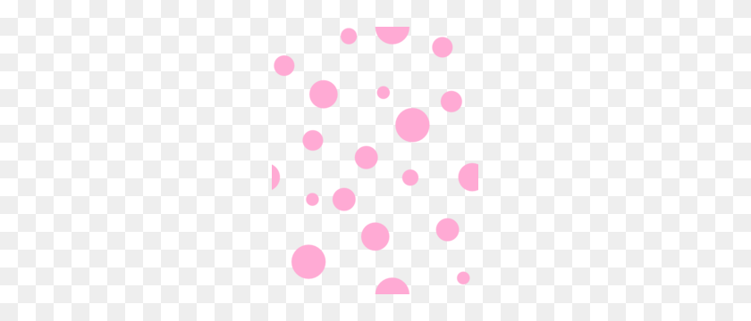 231x300 Light Pink Polka Dots Clip Art - Polka Dot Border Clipart