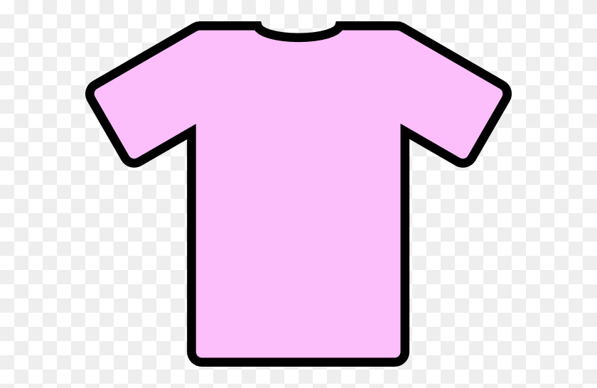 600x486 Light Pink Shirt Clip Art - Short Sleeve Shirt Clipart