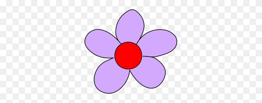 297x270 Light Purple Flower Clip Art - Purple Flower Clipart
