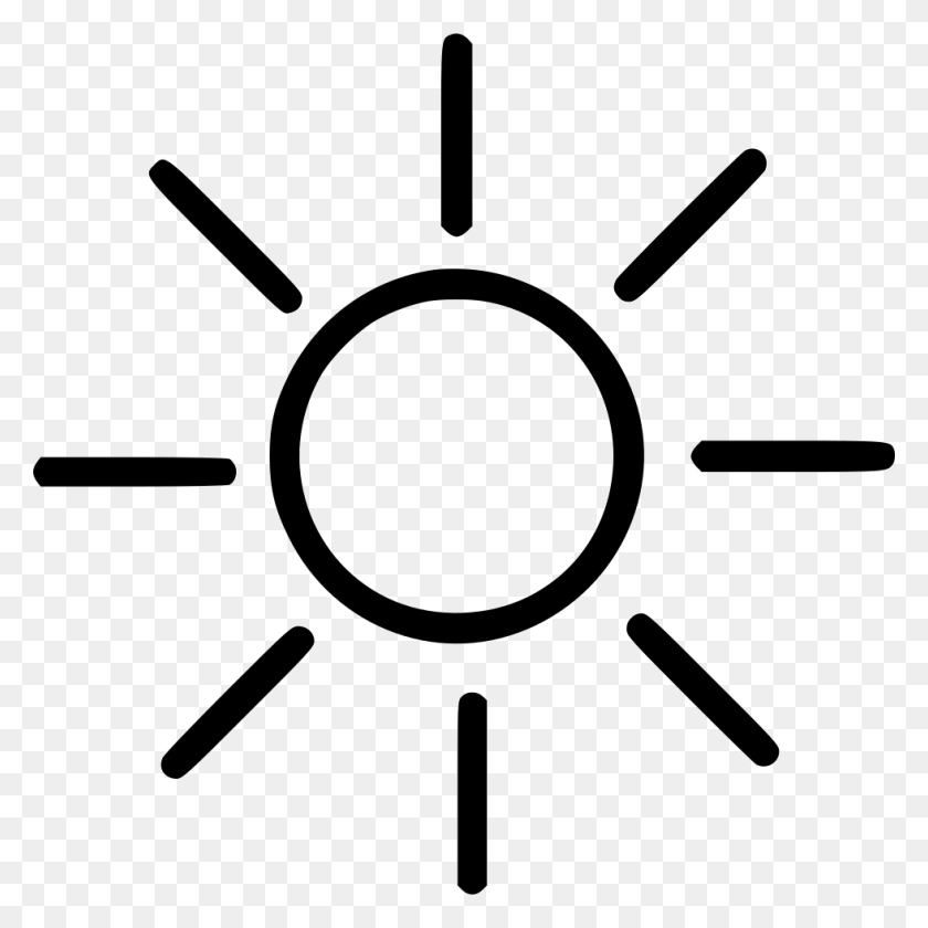 980x980 Light Sun Shine Brightness Settings Png Icon Free Download - Light Shine PNG