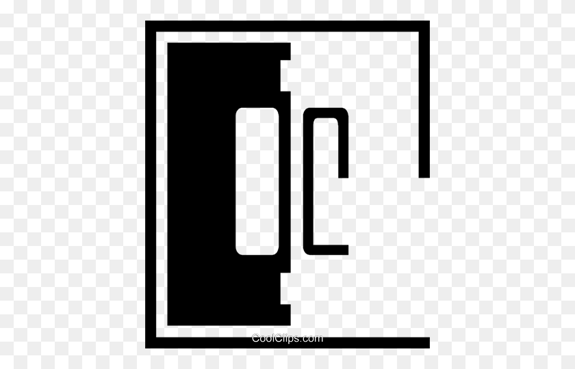 416x480 Light Switch Royalty Free Vector Clip Art Illustration - Light Switch Clipart