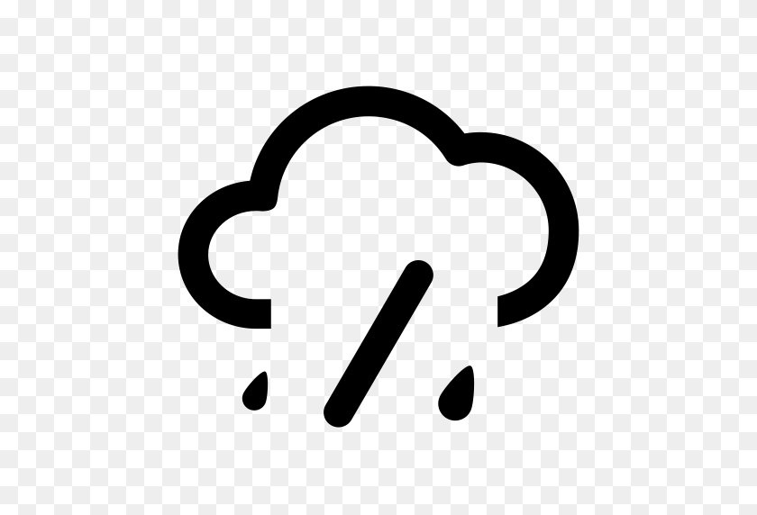 512x512 Light To Moderate Rain, Rain, Rain Cloud Icon With Png And Vector - Rain Cloud PNG