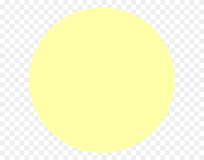 600x600 Light Yellow Circle Clip Art - Yellow Circle PNG