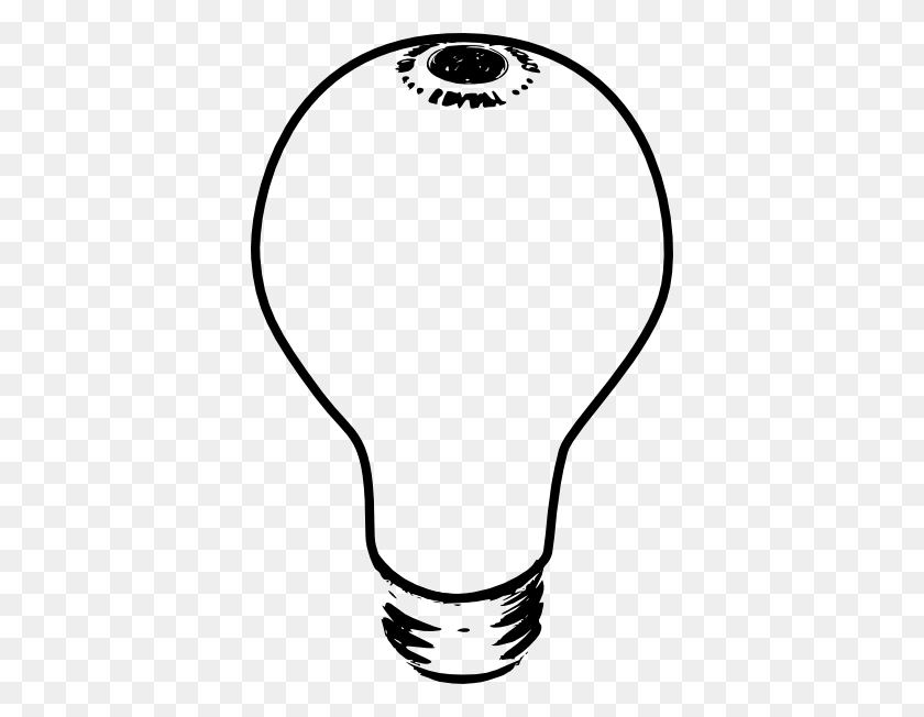 384x592 Lightbulb Clip Art - Gumball Machine Clipart Black And White