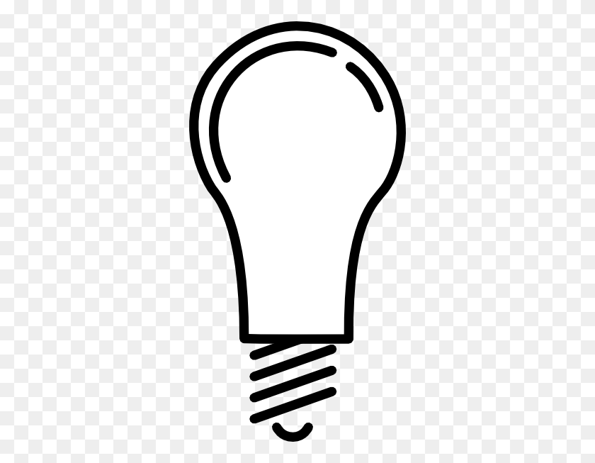 306x593 Lightbulb Clip Art - Light Bulb Clipart PNG