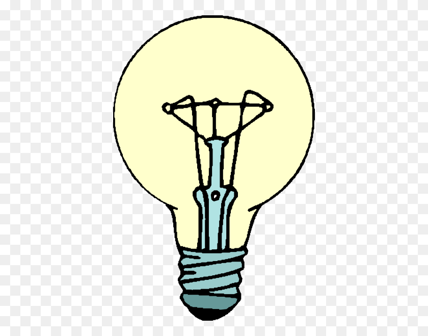 396x599 Lightbulb Clipart - Enlightenment Clipart