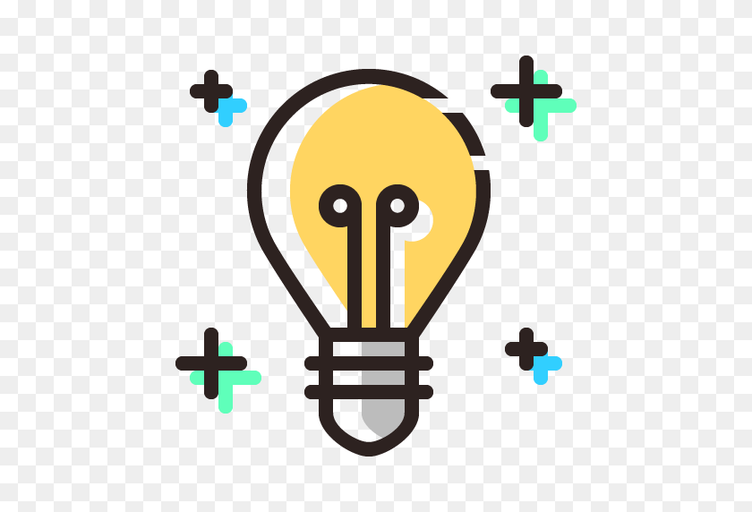 512x512 Lightbulb, Idea Icon Free Of Colored Line Icons - Idea Icon PNG