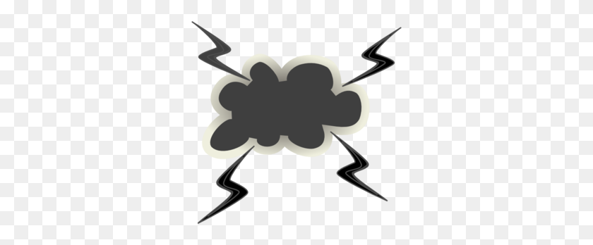 298x288 Aligeramiento Clipart Angry Cloud - Harry Potter Lightning Bolt Clipart