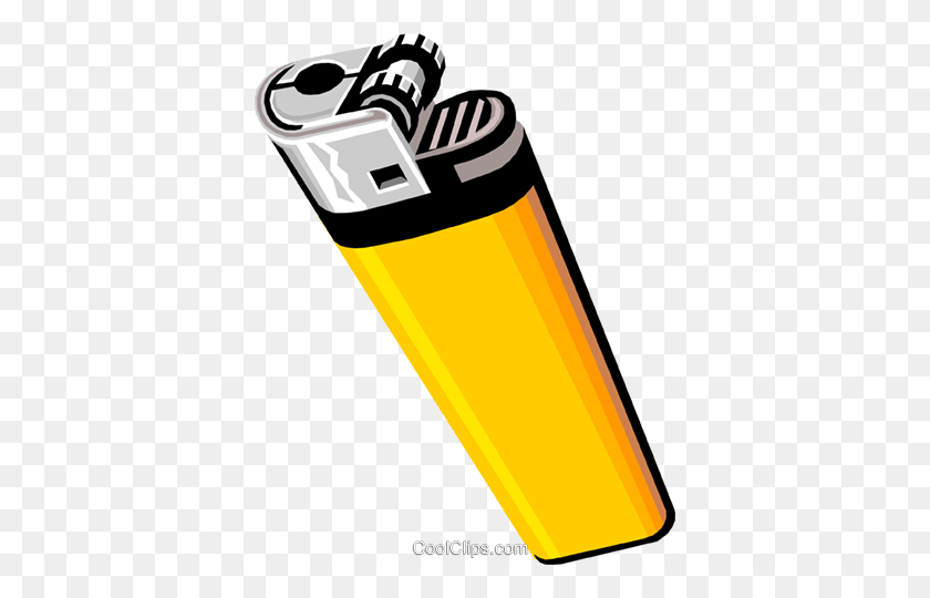 380x480 Lighter Royalty Free Vector Clip Art Illustration - Lighter Clipart
